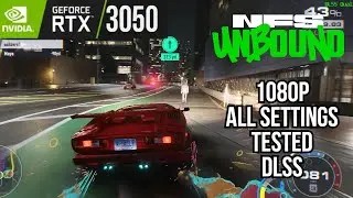 Need for Speed Unbound | RTX 3050 (All Settings Tested DLSS) | MSI GF63 Thin Laptop