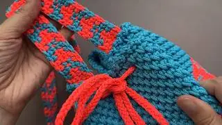 💥 Мой ЛИЧНЫЙ способ связать ручки для сумки 😉 / ЖАККАРД