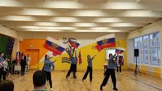 Россия — в этом слове огонь и сила! Танец кадетов. Флаг Российской Федерации. Триколор. 