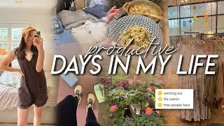 DAYS IN MY LIFE | life admin day, free people haul, working out, baking muffins, & starting solids!