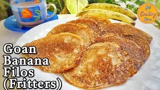 Easy Goan Banana Filos Recipe | Tasty Goan Banana Pancakes | Banana Fritters | Goan Tea Snack