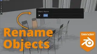 Blender 3.4 - Rename Object Hotkey
