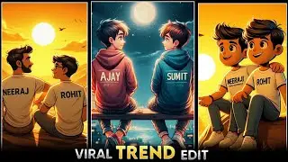 Trending Best Friend T-Shirt Name Editing Video 100% Viral | T Shirt Name Photo Video Editing
