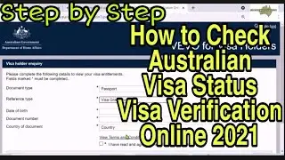 VEVO - Australia Visa Verification - | How to Check Australian Visa Status online  