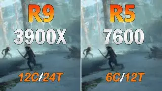 AMD Ryzen 5 7600 vs Ryzen 9 3900x - 8 Benchmarks  Test