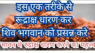 Sawan 2023: क्या है रुद्राक्ष का महत्व? यहां जानें धारण करने का सही तरीका | Rudraksha Mala//in sawan