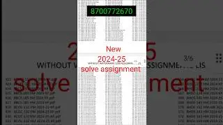 IGNOU Solve Assignment 2024-25 available now. Bulk also available