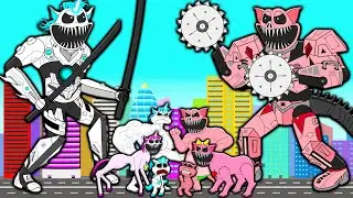 CYBORG PICKY PIGGY VS CYBORG CRAFTYCORN! BATTLE OF FAMILIES Poppy Playtime 3 Cartoon Animation