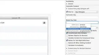 Cocoa Programming L59 - NSTableView Bindings View-Based