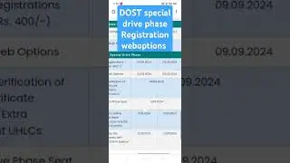 DOST special drive phase 2024 registration weboptions