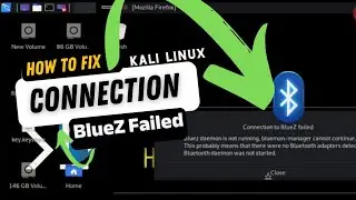 how to fix connection to BlueZ failed on kali linux 