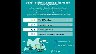 Digital Teaching and Learning: The Pre Edit | Course Intro |