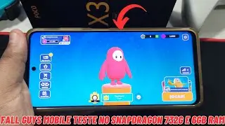 FALL GUYS MOBILE TESTE EM UM CELULAR DE 4 ANOS COM SNAPDRAGON 732G E 6GB RAM