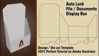 How to Create File / Documents Display Box Template / Die cut Perfect Tutorial for Offices