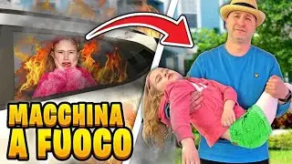 GIORGIA ACCENDE I FIAMMIFERI NELLA NUOVA MACCHINA DI SALVO ED È ANDATA A FUOCO! *GIORGIA SVIENE*