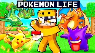 Having a POKEMON TRAINER LIFE in Minecraft!