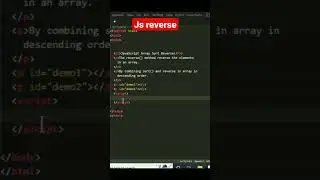 js reverse |JavaScript Array Sort Reverse | JS Array sort | Reversing an Array