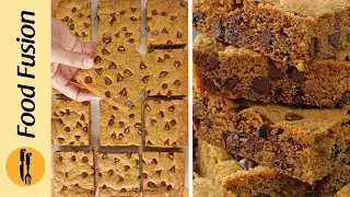 Chocolate Chip Cookie Bars Recipe By Food Fusion