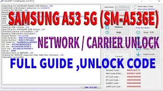 SAMSUNG A53 5G SM A536E NETWORK UNLOCK FULL GUIDE | How To Unlock Samsung Galaxy A53 BY Unlock Code