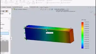 Solidworks Simulation - cantilever beam