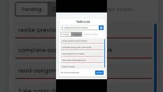 TODO App using JavaScript Local Storage