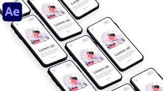 3D Mobile Animation In Adobe After Effects - After Effects Tutorial - No Plugins.