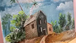 Lonely Shelter | Oil Landscape Painting | Denver Saldanha