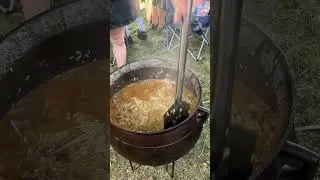 Jambalaya at Pube Fest 2 (cooked in an ancient cast iron cauldron)