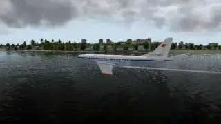 [X-Plane] Реконструкция посадки Ту-124 (б/н 45021) на Неву в 1963 году