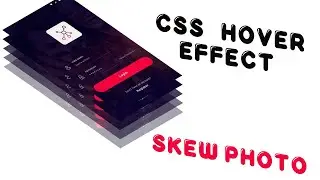 Skewed image hover effect animation | html and css tutorial