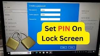 how to set lock screen in laptop || windows 10,11 password setup