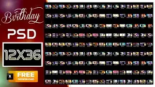 Birthday Album PSD Free Download || New Album Design PSD Free Download 12x36 - 2025 