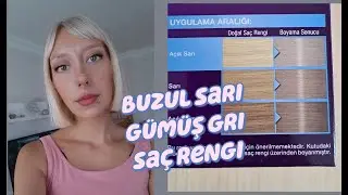 Evde saç boyama | sarı saç rengi | platin soğuk sarı | gümüş buzul sarı