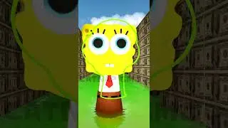 CAN YOU CATCH ? INCREDIBOX SPRUNKI MR SUN & TREE & FUN COMPUTER SPONGEBOB - Big Maze in Gmod !