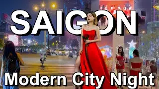 Modern City Vietnam 🇻🇳 Saigon City Night
