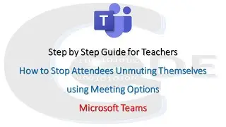 How to Stop Attendees Unmuting Themselves using Meeting Options
