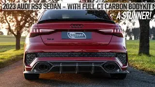 WOW! 2023 AUDI RS3 SEDAN CT CARBON BODYKIT - EVEN MORE GORGEOUS - In Detail, Accelerations and more