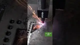 "🔥 Watch Premier Plasma CNC Transform Metal into Perfect Welding Squares!