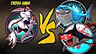 Shadow Fight 2 Cross Sans Vs Megalodon & Legendary Megalodon