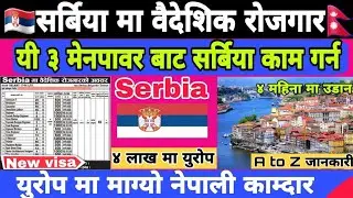 Serbia Visa Update 2025 || Serbia Country Work Visa For Nepali || Serbia Country Work Visa 2024