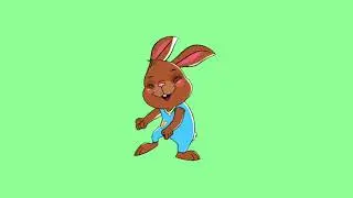 FREE! Make your Own Bunny Techno Dance Free Green screen 