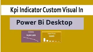 kpi indicator custom visual in power bi desktop || power bi custom visuals laxmi skills