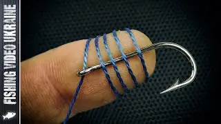 SIMPLE UNIVERSAL KNOT FOR ANY HOOK - BEGINNERS WILL APPRECIATE! | FishingVideoUkraine (4K)