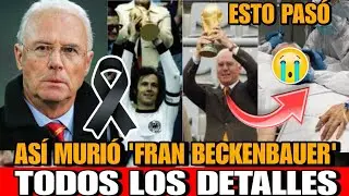 Asi MURIO Franz Beckenbauer LEYENDA del FUTBOL Aleman Muere a los 78 años Fran Beckenbauer El Káiser