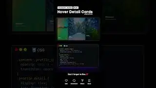 Hover Detail Cards #codewith_muhilan #css #coding