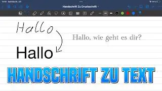Goodnotes Handschrift umwandeln | Handschrift direkt in Text umwandeln Goodnotes