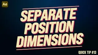 After Effects ESSENTIALS: Separate Position Dimensions | Adobe After Effects Tutorial