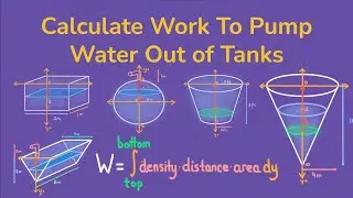 Calculate Work to Pump Liquid Out of Tanks - Calculus 2