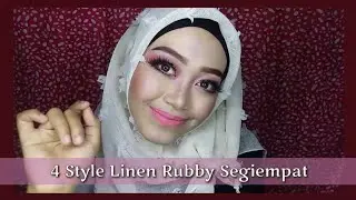 Tutorial Hijab Segiempat Ruby 4 Style