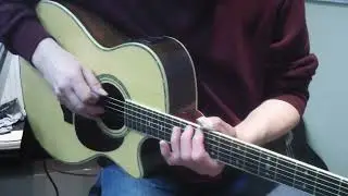 Уроки.Блюзовая гамма Am в 5-ти позициях. Blues scale  Am.